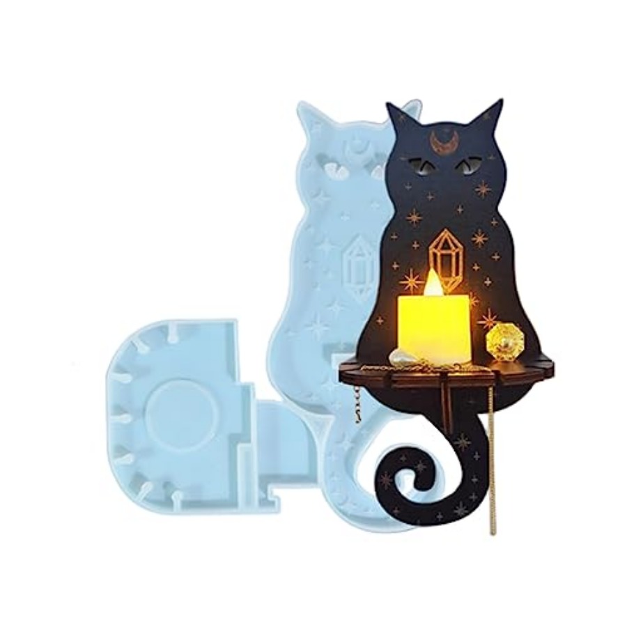 Candle Holder Decor - Moldes de Resina de Silicona, Moldes