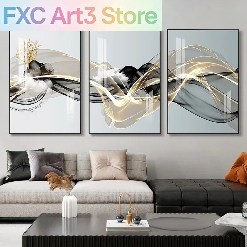 Abstract Canvas Set - Juego de 3 piezas de arte