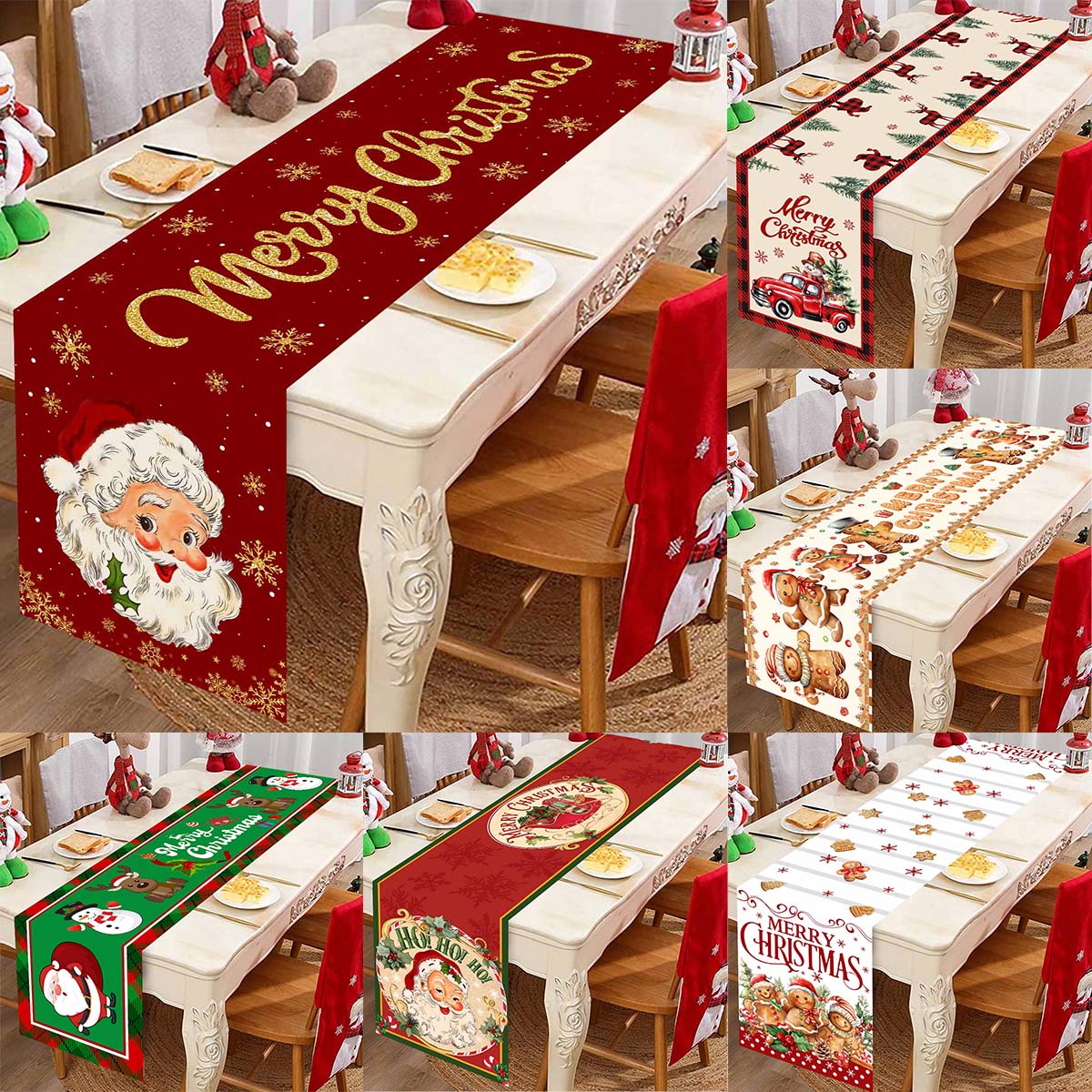 Table Runner - Corredores de mesa de poliéster, bufandas