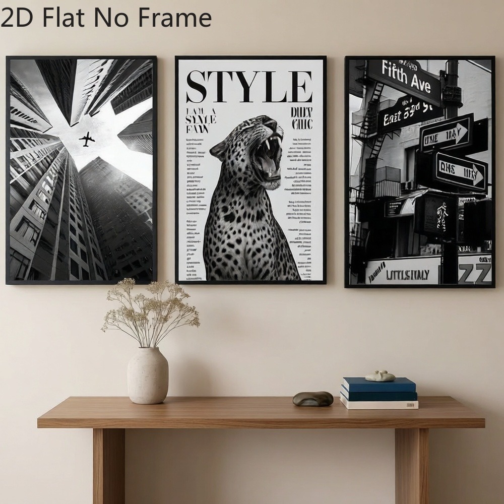 Abstract Canvas Set - (Sin Marco, 3 Piezas) - Arte