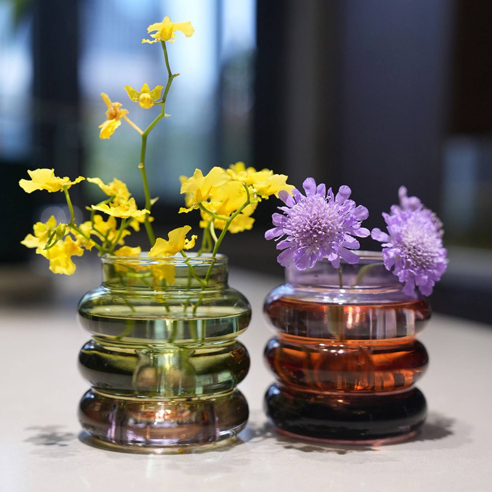 Candle Holder Decor - Jarrón Portavelas Decorativo, Centro de Mesa
