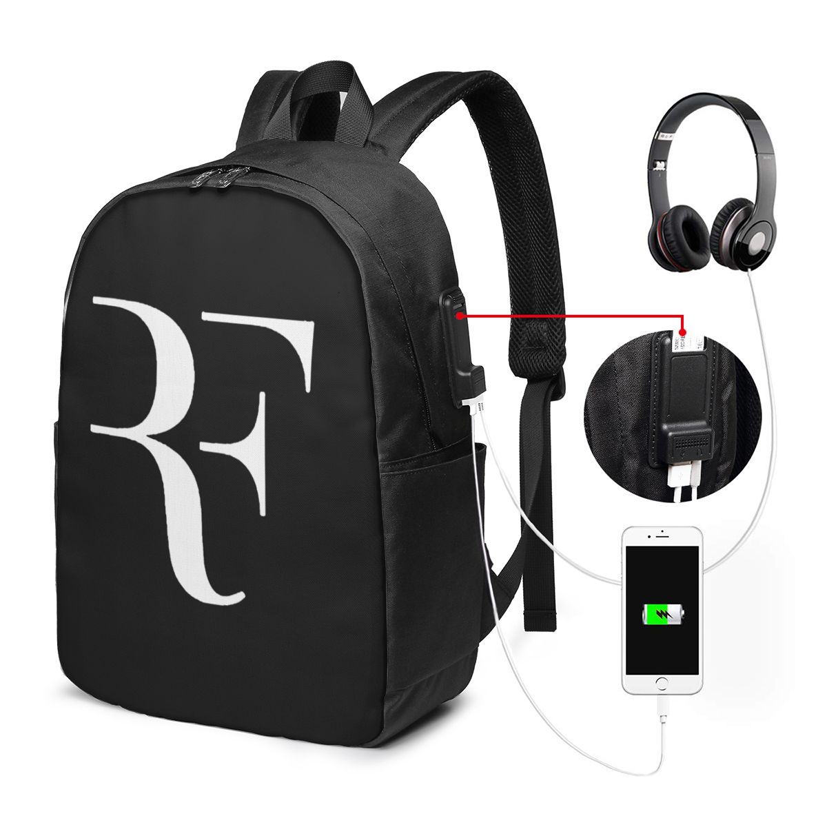 Wall Sticker - Mochila Roger Federer, bolsa de viaje