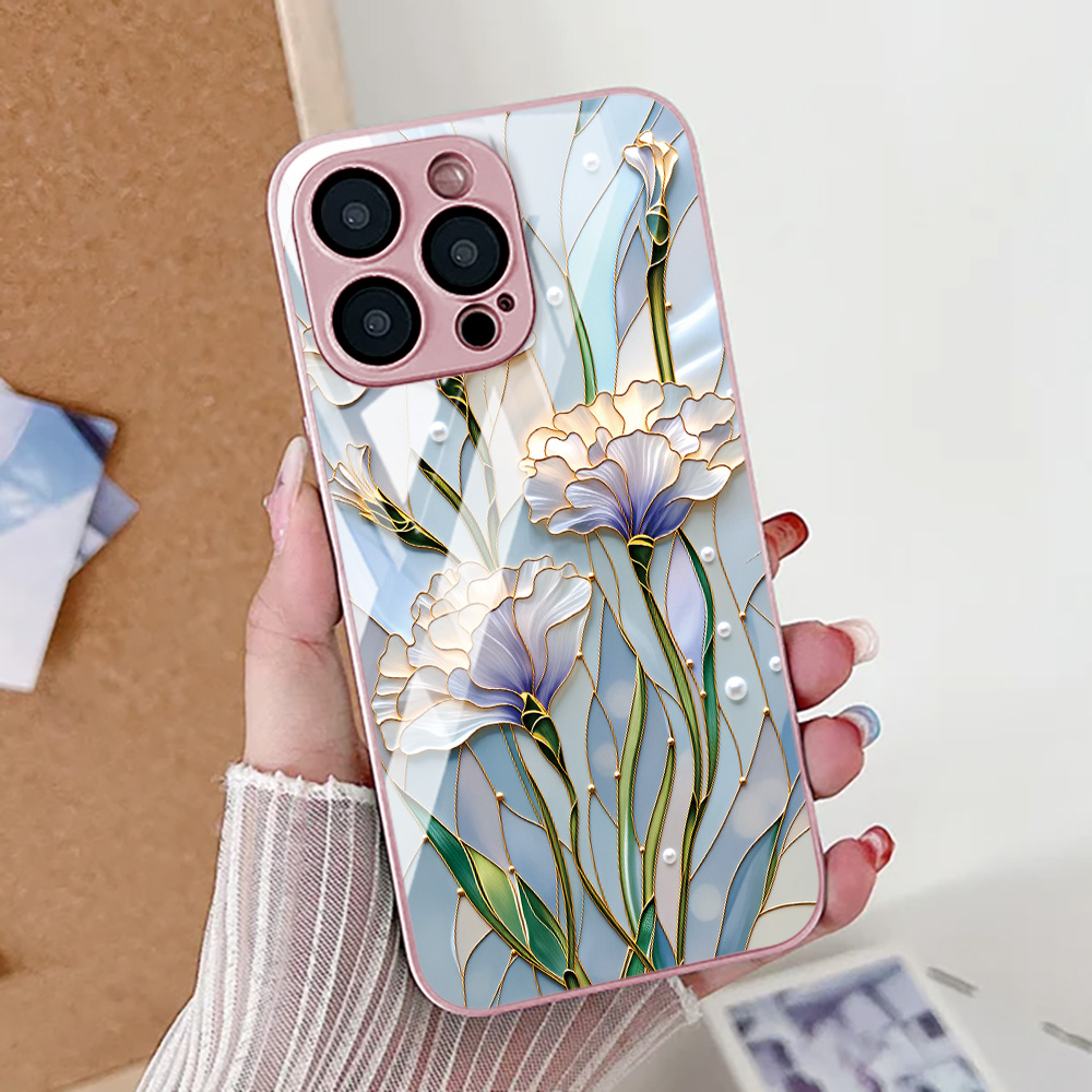 Vase Decor - Funda de teléfono con flor de