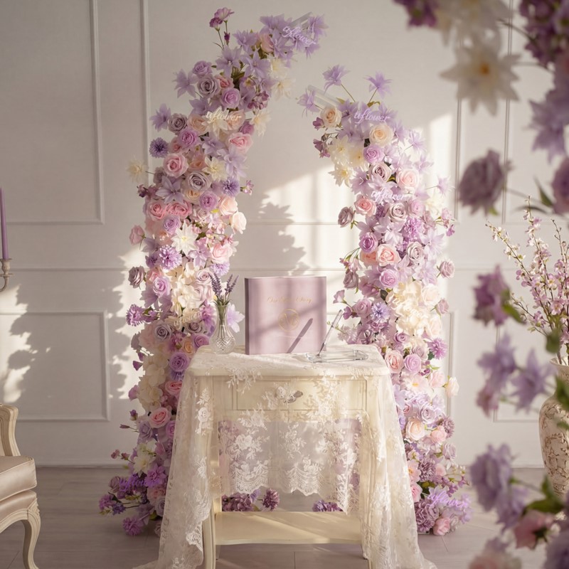 Table Runner - Lirios Artificiales 5D Uflower en Rosa