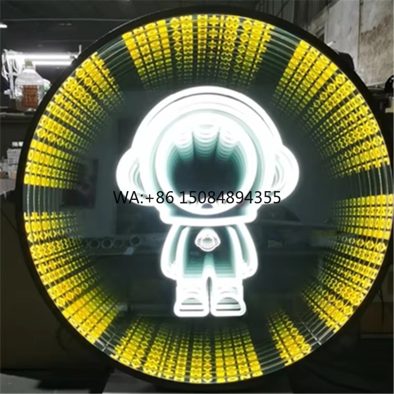 Decorative Mirror - Letrero de Espejo Infinito LED 3D