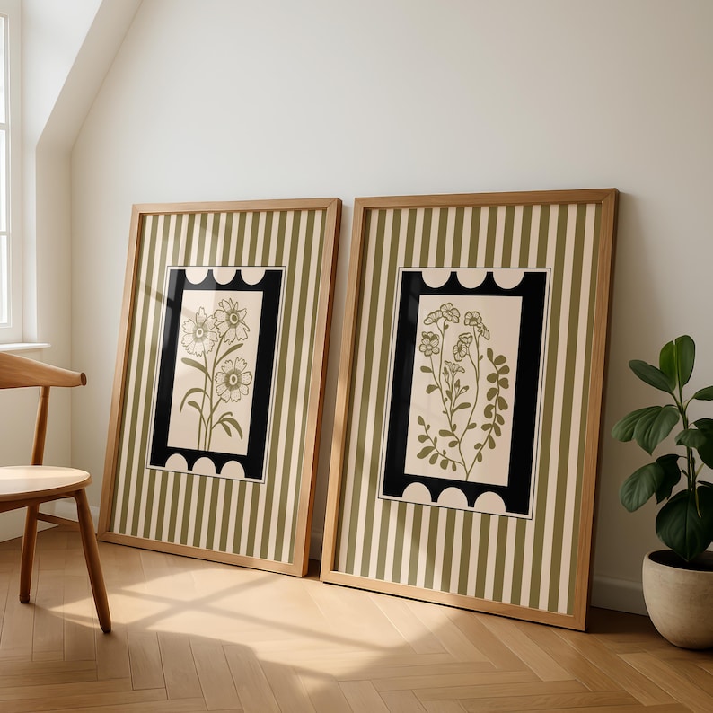 Abstract Canvas Set - 2 unids/set de impresiones en lienzo