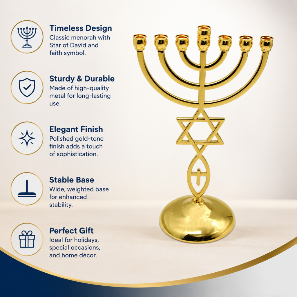Juego de Candelabros de Siete  - Candle Holder Decor reseña y precio