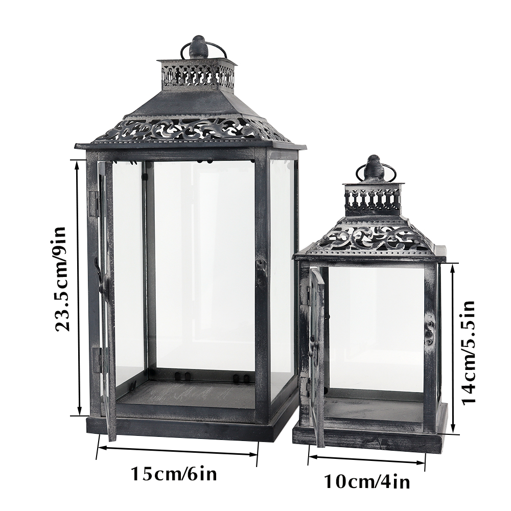 Juego de Dos Faroles Colgantes - Candle Holder Decor reseña y precio