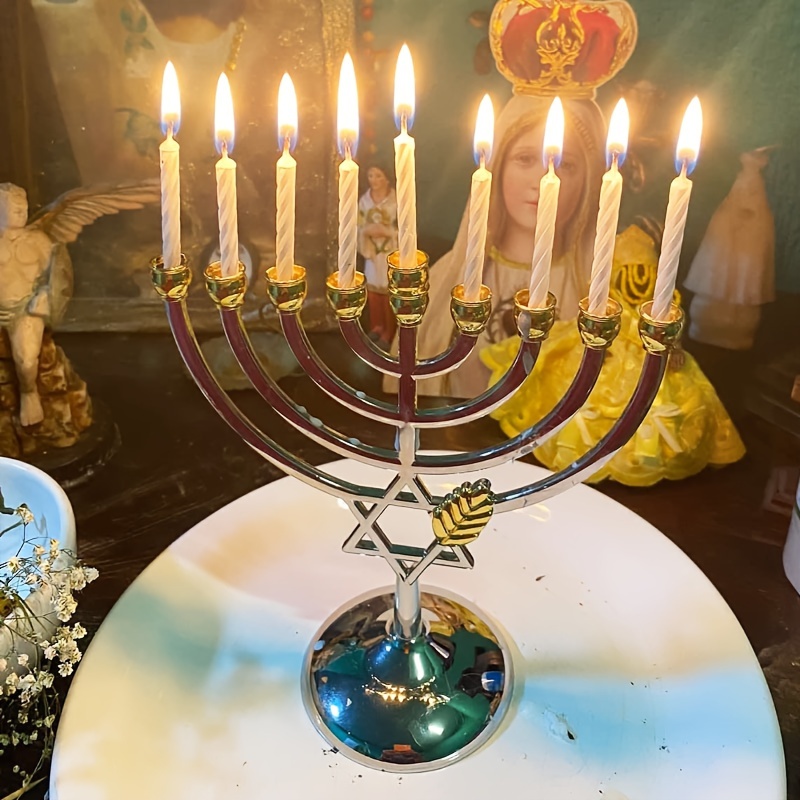 Candelabro de Hanukkah de 9 ra - Candle Holder Decor reseña y precio