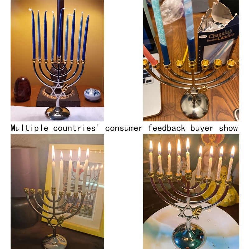 Candelabro de Hanukkah de 9 ra - Candle Holder Decor reseña y precio