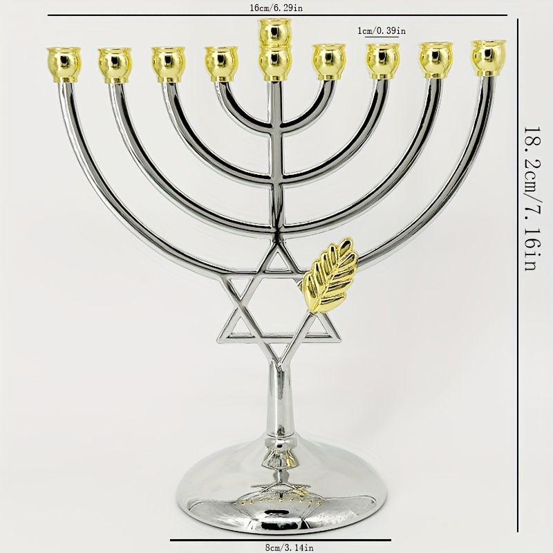 Candelabro de Hanukkah de 9 ra - Candle Holder Decor reseña y precio