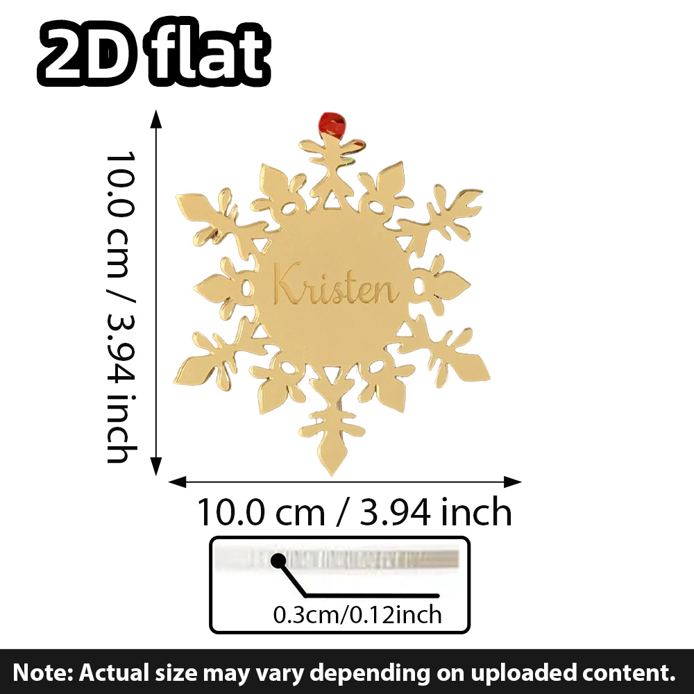 Adorno de copo de nieve acríli - Decorative Mirror reseña y precio