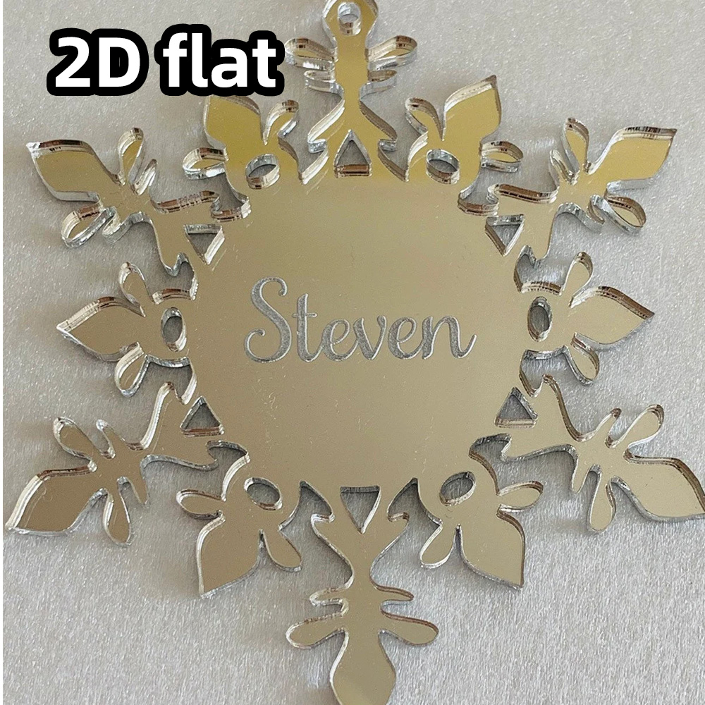 Adorno de copo de nieve acríli - Decorative Mirror reseña y precio
