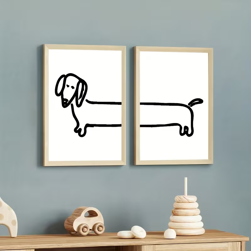 2 piezas de arte moderno para  - Interior Design Living Room reseña y precio