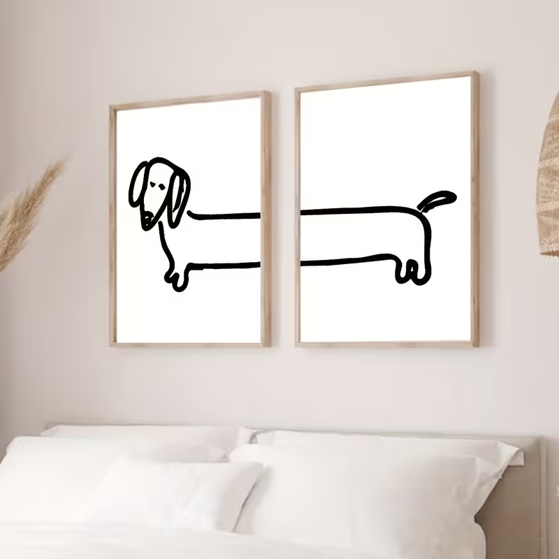 2 piezas de arte moderno para  - Interior Design Living Room reseña y precio