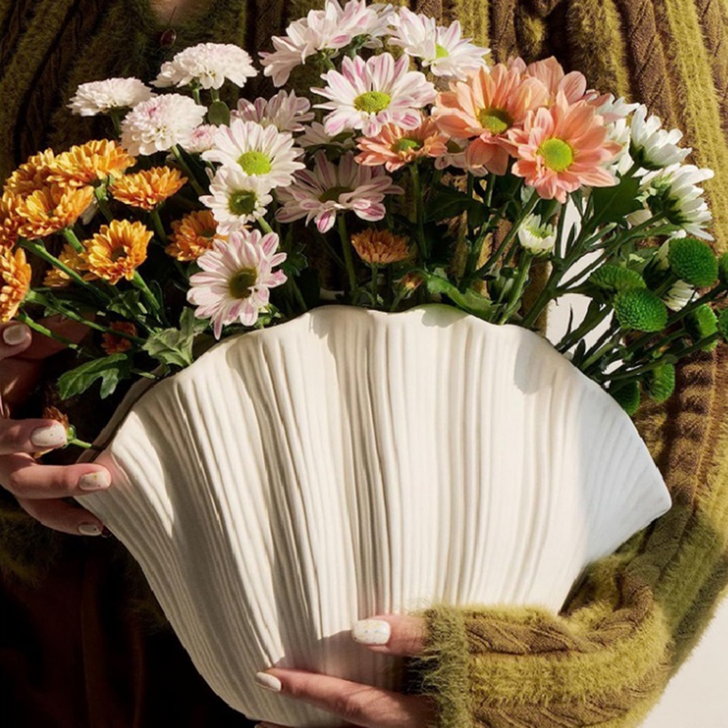 Florero de cerámica con forma  - Vase Decor reseña y precio