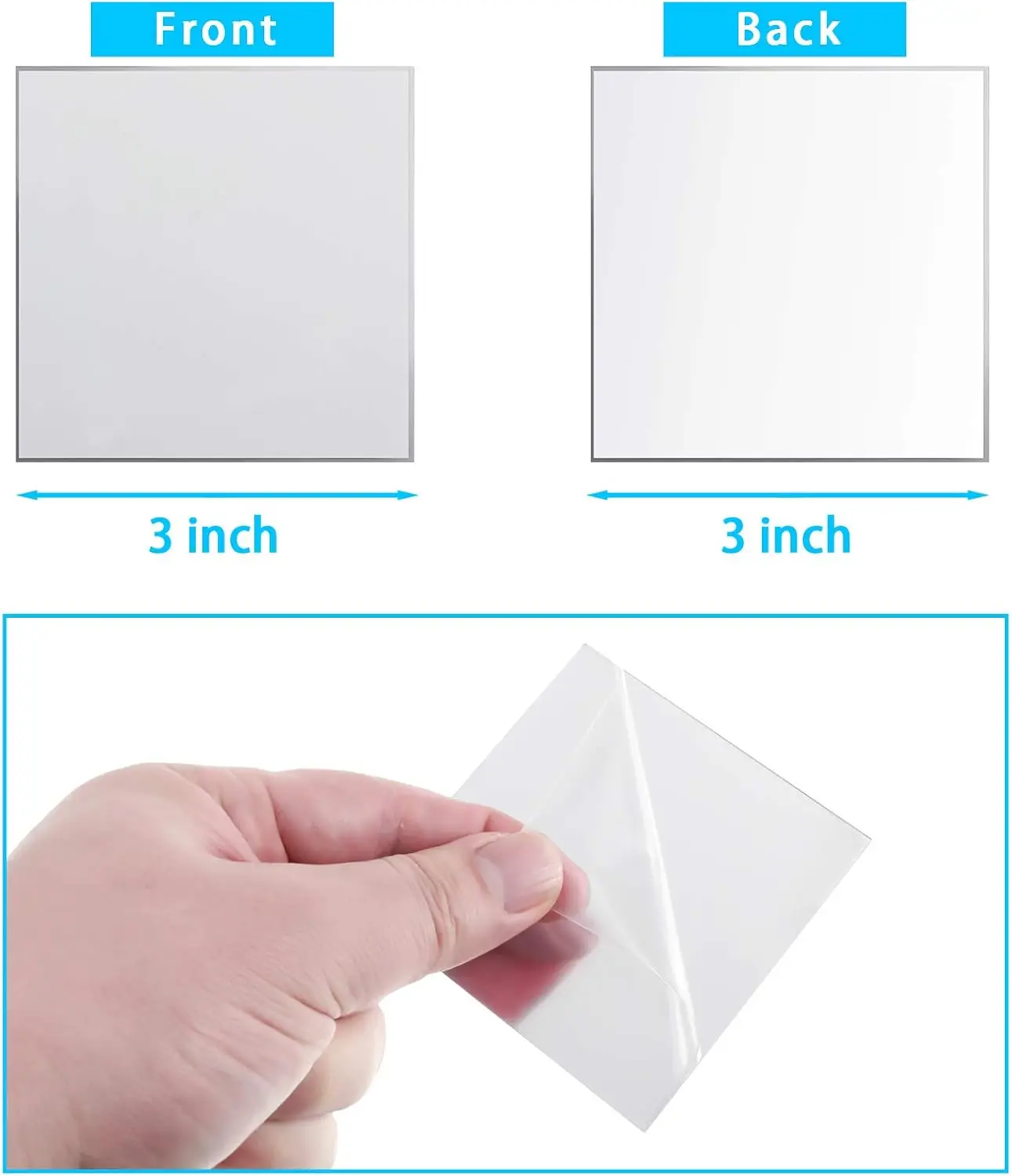 Espejos cuadrados adhesivos de - Decorative Mirror reseña y precio