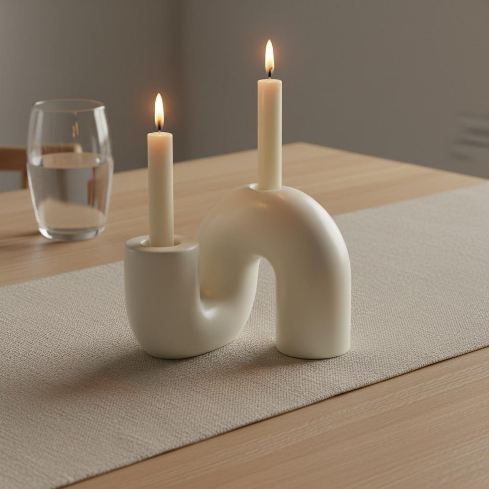 Portavelas de Cerámica Ondulad - Candle Holder Decor reseña y precio
