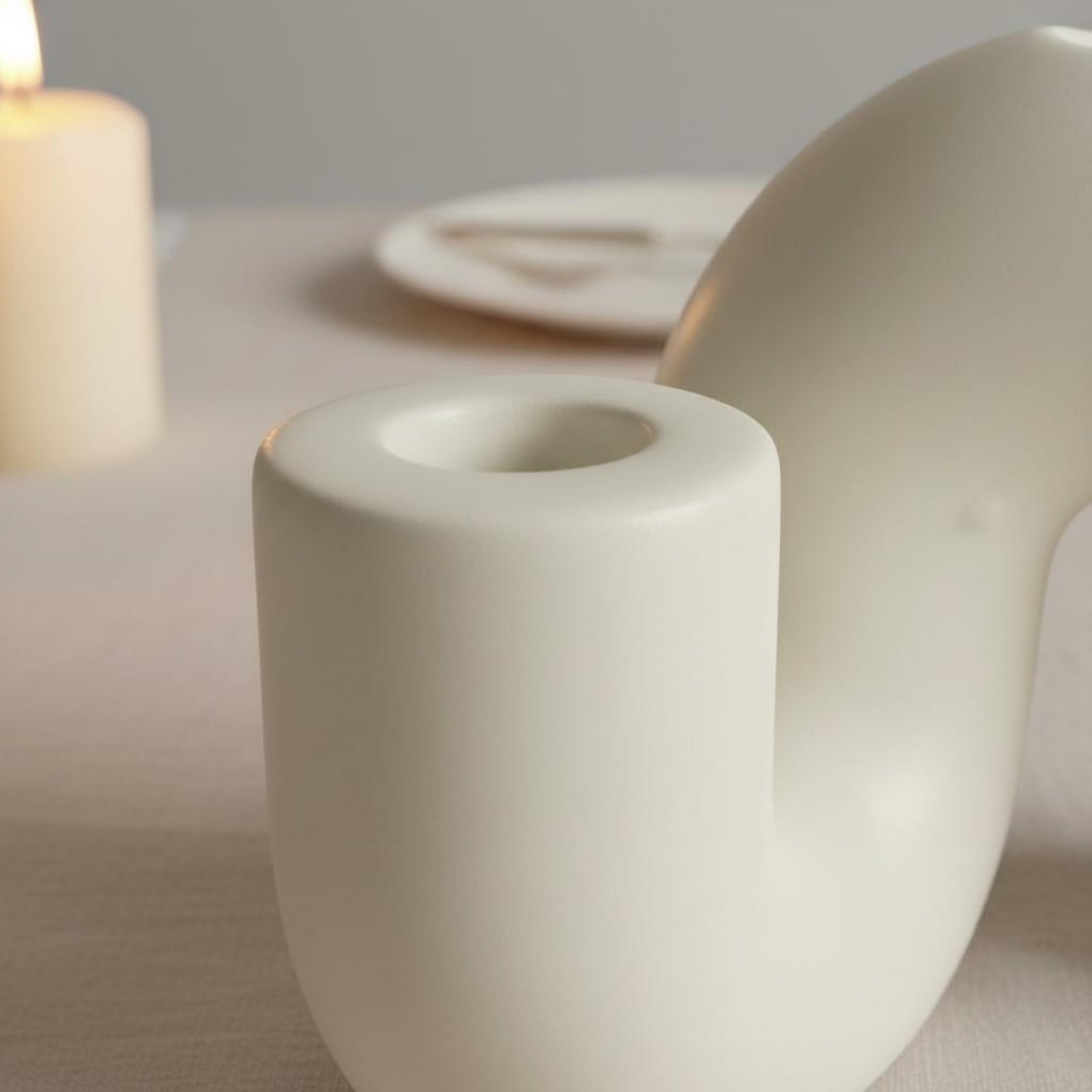 Portavelas de Cerámica Ondulad - Candle Holder Decor reseña y precio