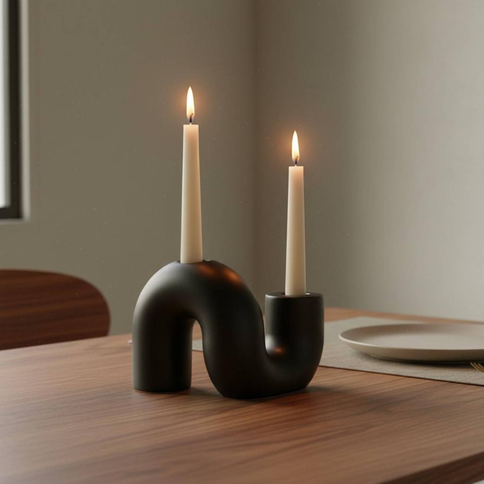 Portavelas de Cerámica Ondulad - Candle Holder Decor reseña y precio