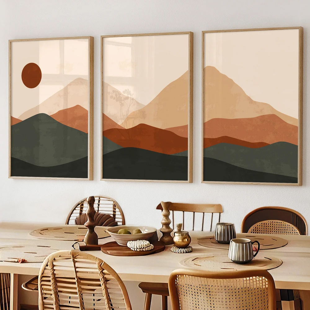 Juego de 3 Láminas Decorativas - Abstract Canvas Set reseña y precio