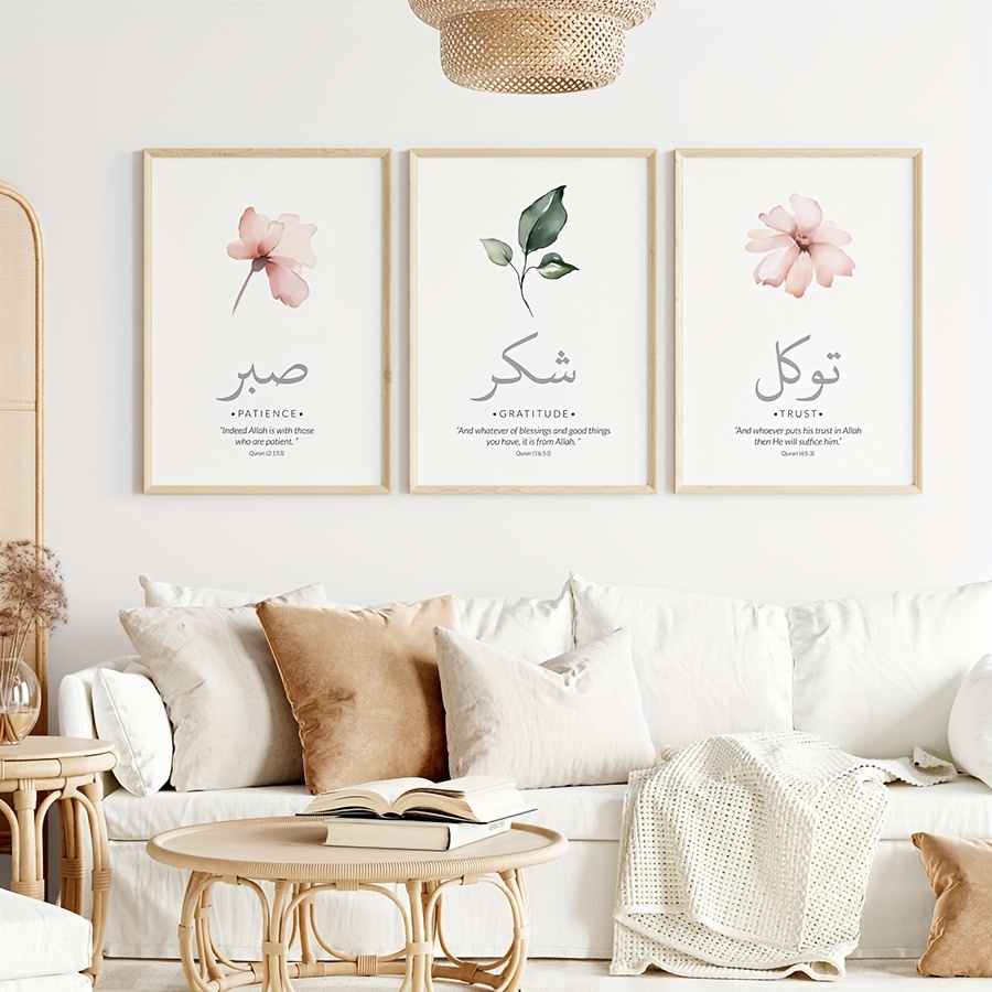 3 unids/set de versículos del  - Abstract Canvas Set reseña y precio