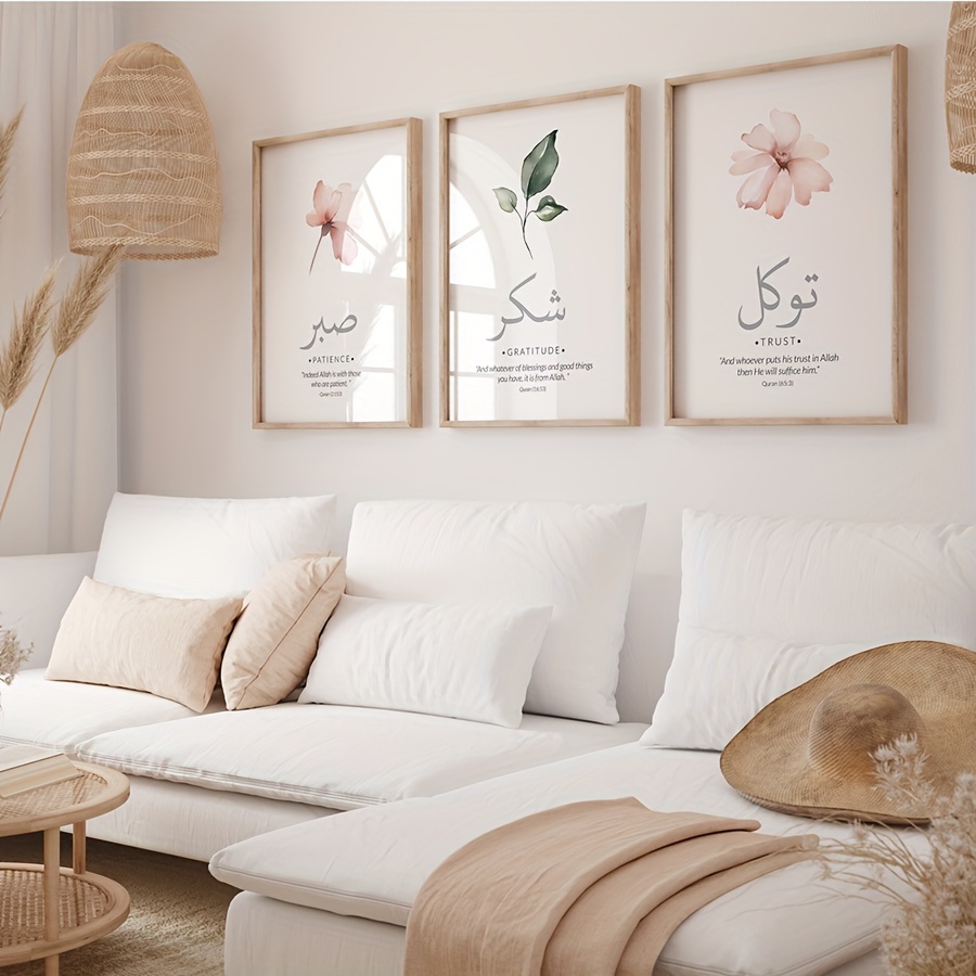 3 unids/set de versículos del  - Abstract Canvas Set reseña y precio