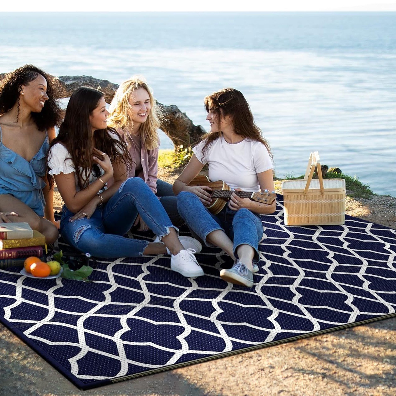 Alfombra exterior para caravan - Area Rug reseña y precio