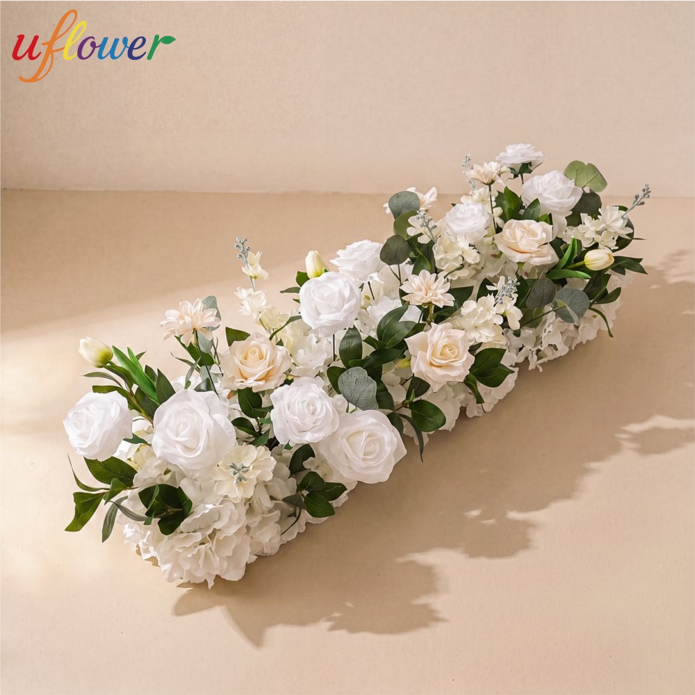 Uflower Rose Greenery, Camino  - Table Runner reseña y precio