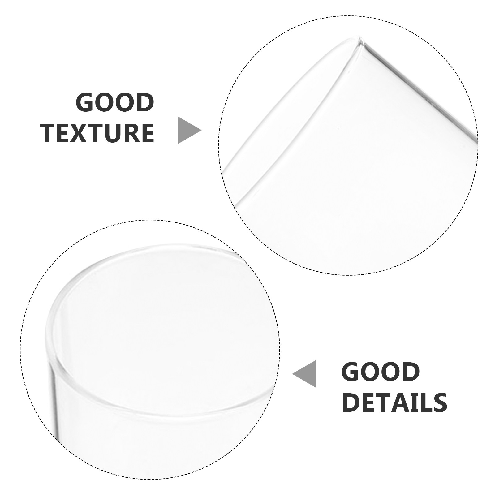 Portavelas de vidrio, tubo par - Candle Holder Decor reseña y precio