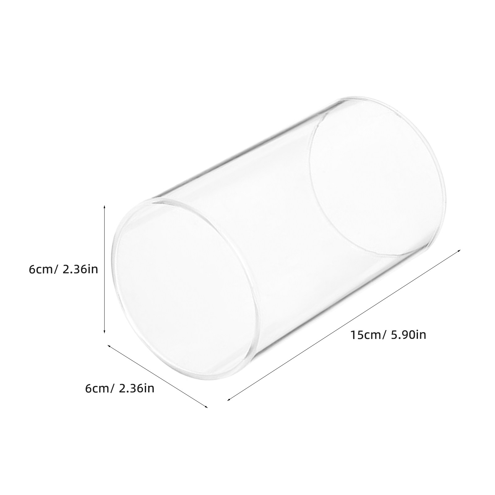 Portavelas de vidrio, tubo par - Candle Holder Decor reseña y precio