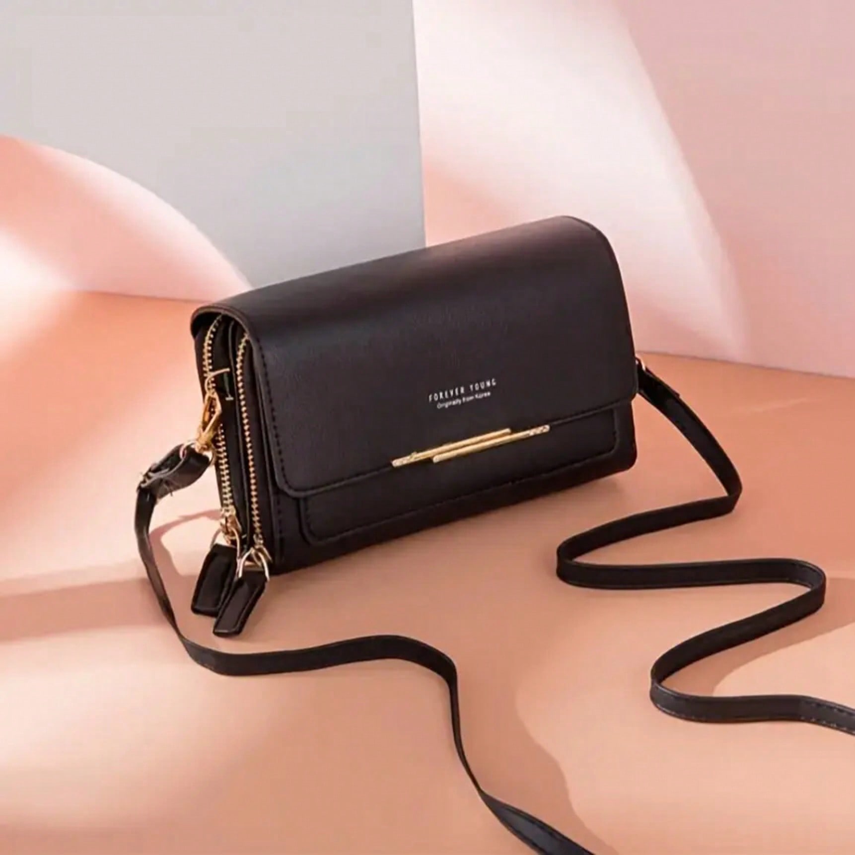Bolso bandolera de cuero sinté - Interior Design High End reseña y precio